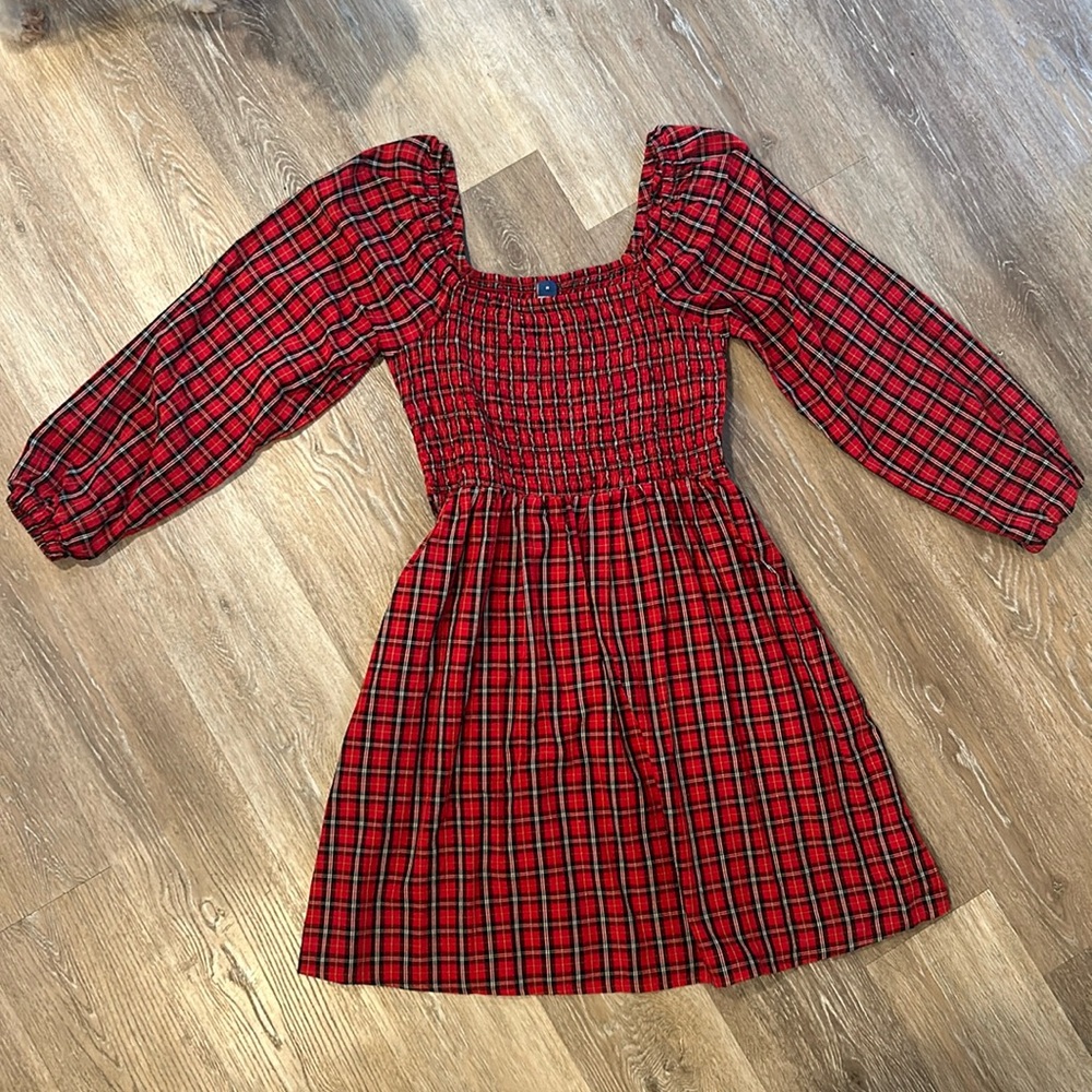 Red plaid Dress